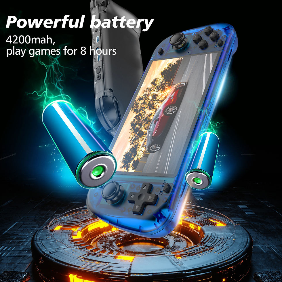 Thumbnail: New R50S Retro Handheld Game Console 5.1 Inch Large Screen Linux System 854*480 