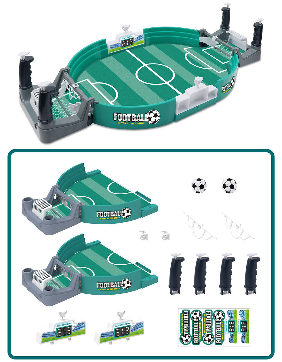 Thumbnail: Interactive Parent-Child Board Match for Kids, 2-Player Mini Table Football Game