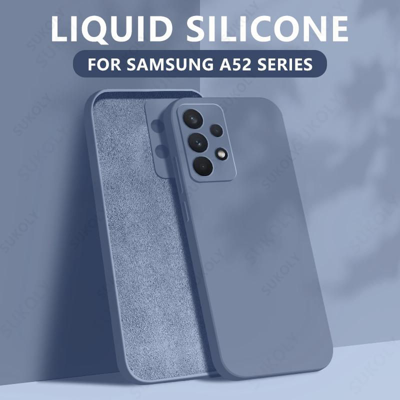 Thumbnail: Liquid Silicone Case For Samsung Galaxy S24 S25 FE S26 S23 S22 Ultra Plus S25 Ed