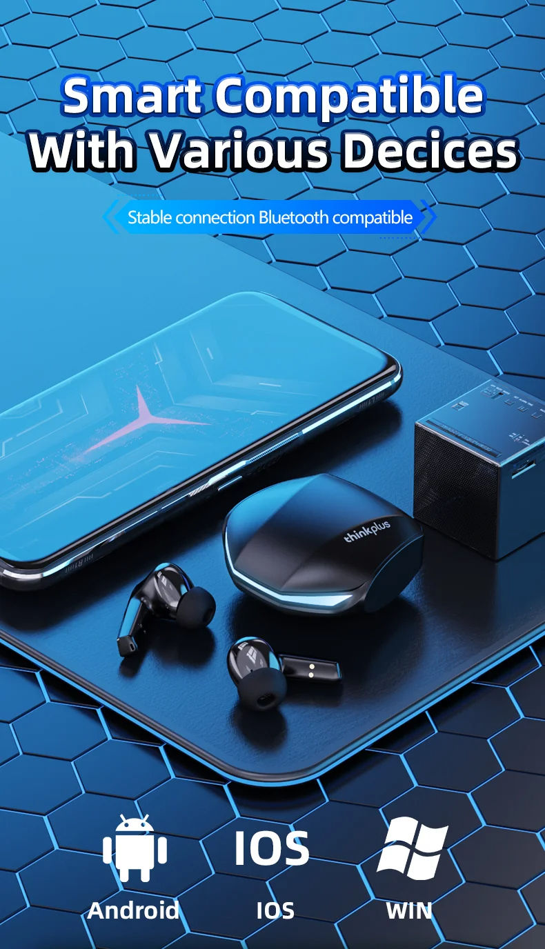 Thumbnail: Choice Lenovo GM2 Pro TWS Wireless Headphones Earphone Bluetooth-compatible 5.3 