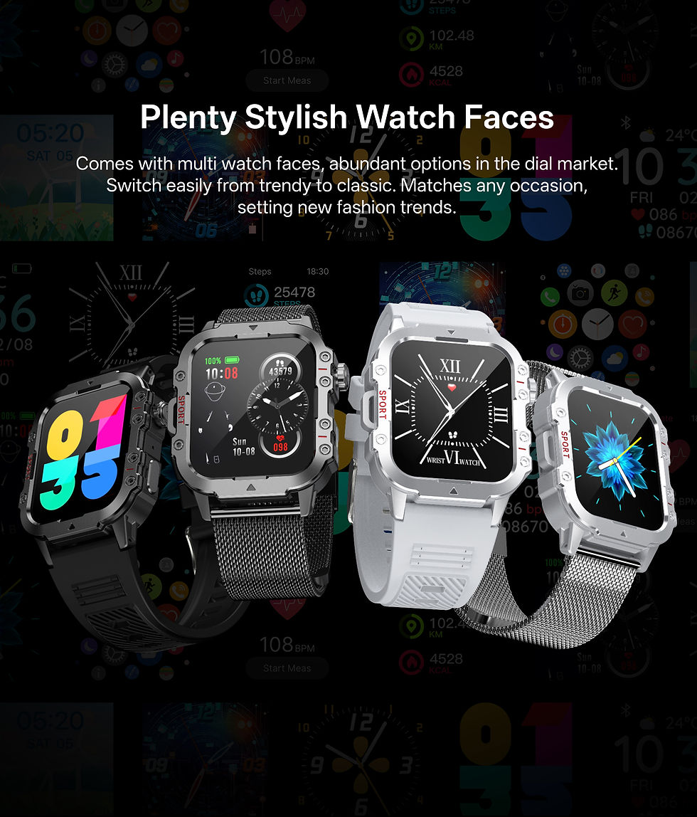 Thumbnail: 2026 New Military Smart Watch Men IP67 3ATM Outdoor Sports Fitness Tracker Healt