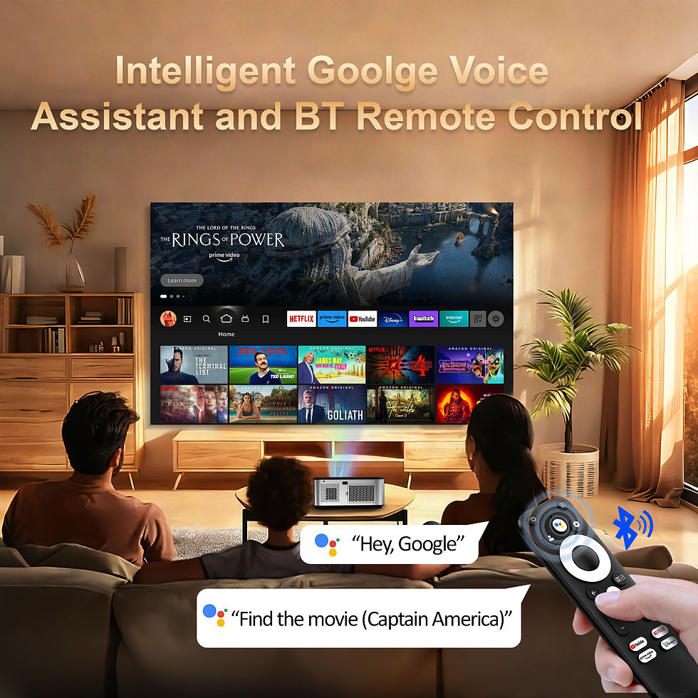 Thumbnail: HORLAT T09MAX Google TV 4K Projector 40000Lumens WiFi6 BT5.2 Remote Auto Focus N