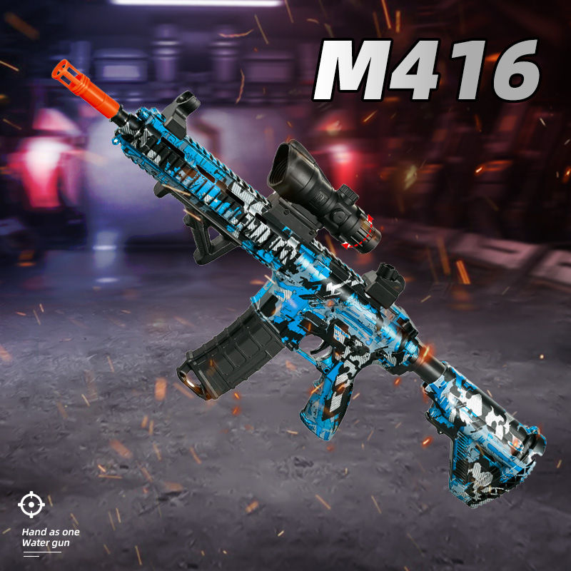 Thumbnail: M416 Gun Toy Outdoor Electric Blaster Shooting Sport Gel Bullet Shoot Summer Wat