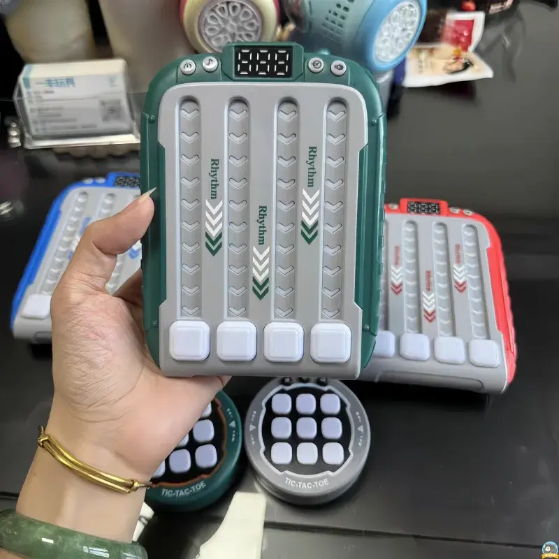 Thumbnail: Electronic Music Puzzle Game Machine Montessori Pockets Travel Toy Light Up Educ