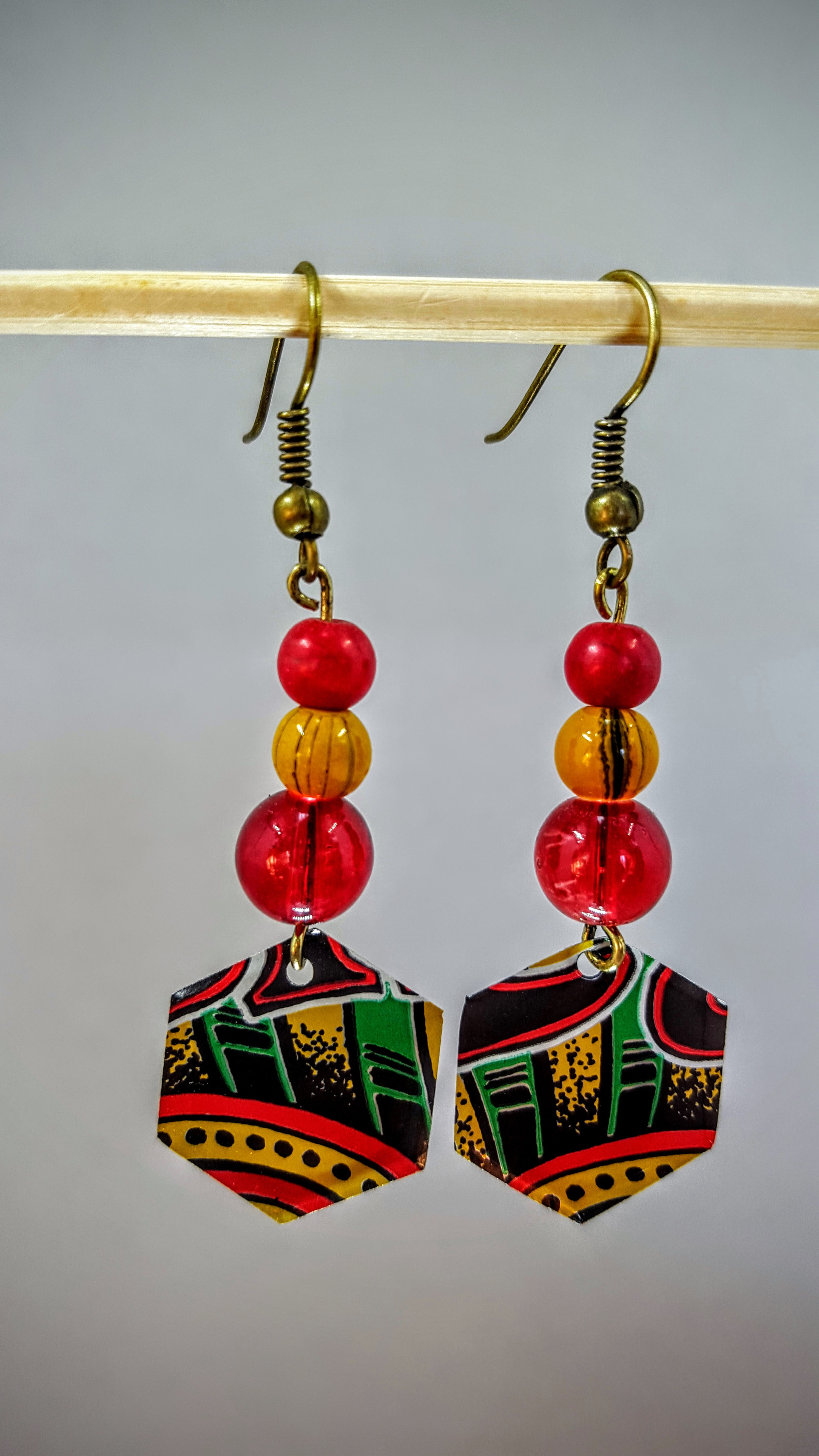 Red and Yellow Hexagon