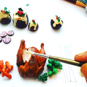 miniature food sculpture