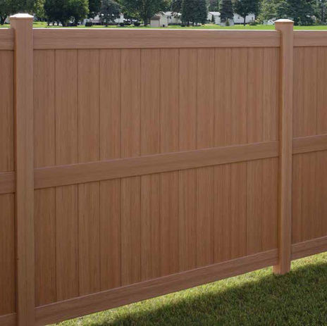 Wood grain Vinyl Privacy fencing