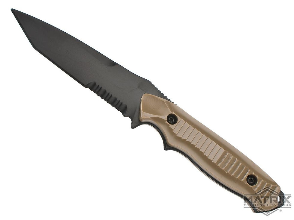 Thumbnail: Rubber Training Knife w/ Hardshell Sheath Airsoft Movie Prop