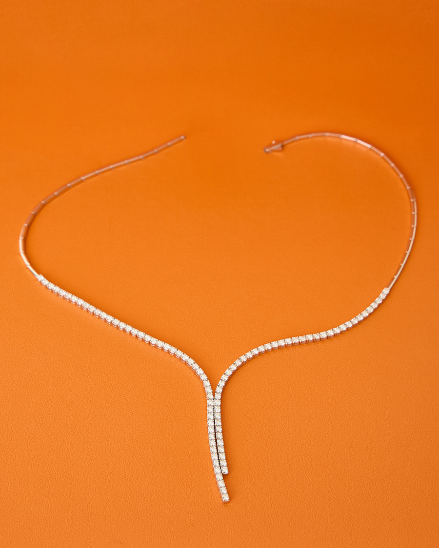 Diamond Cascade Y-Necklace