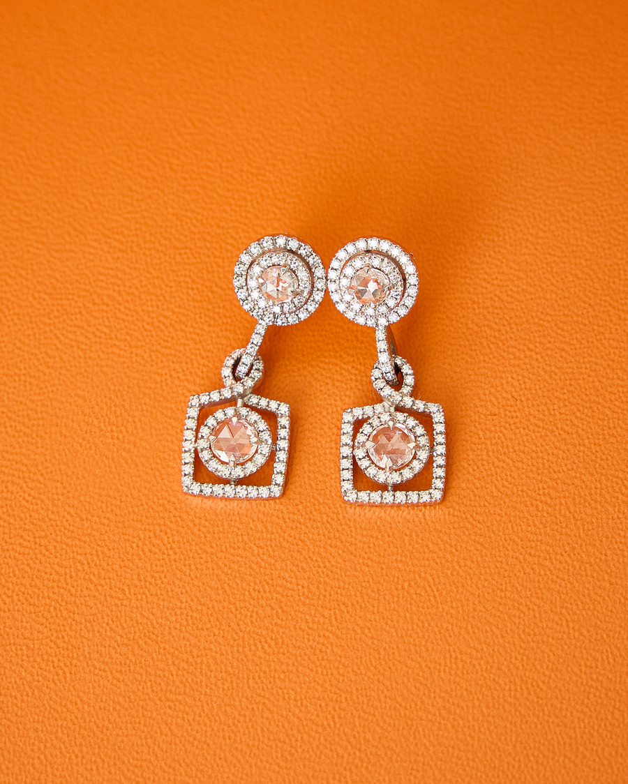 Luxurious Diamond Drop Earrings
