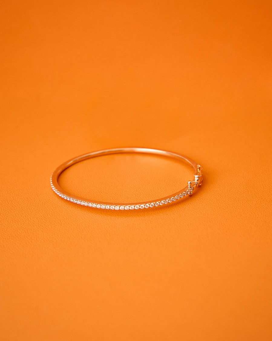 Rose Diamond Whisper Bangle