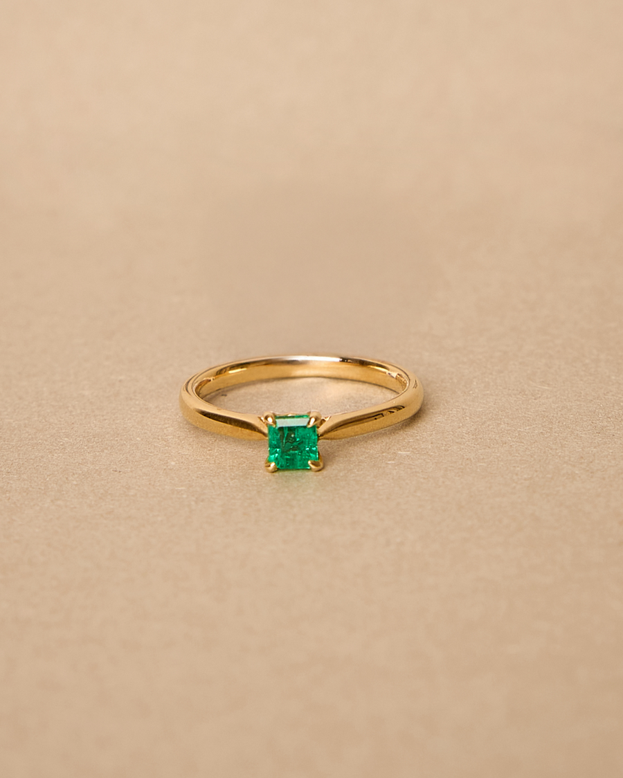 Columbian Emerald Engagement Ring