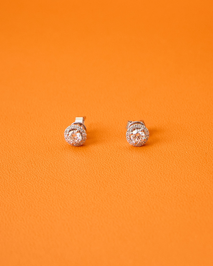 Classic Diamond Stud Earrings