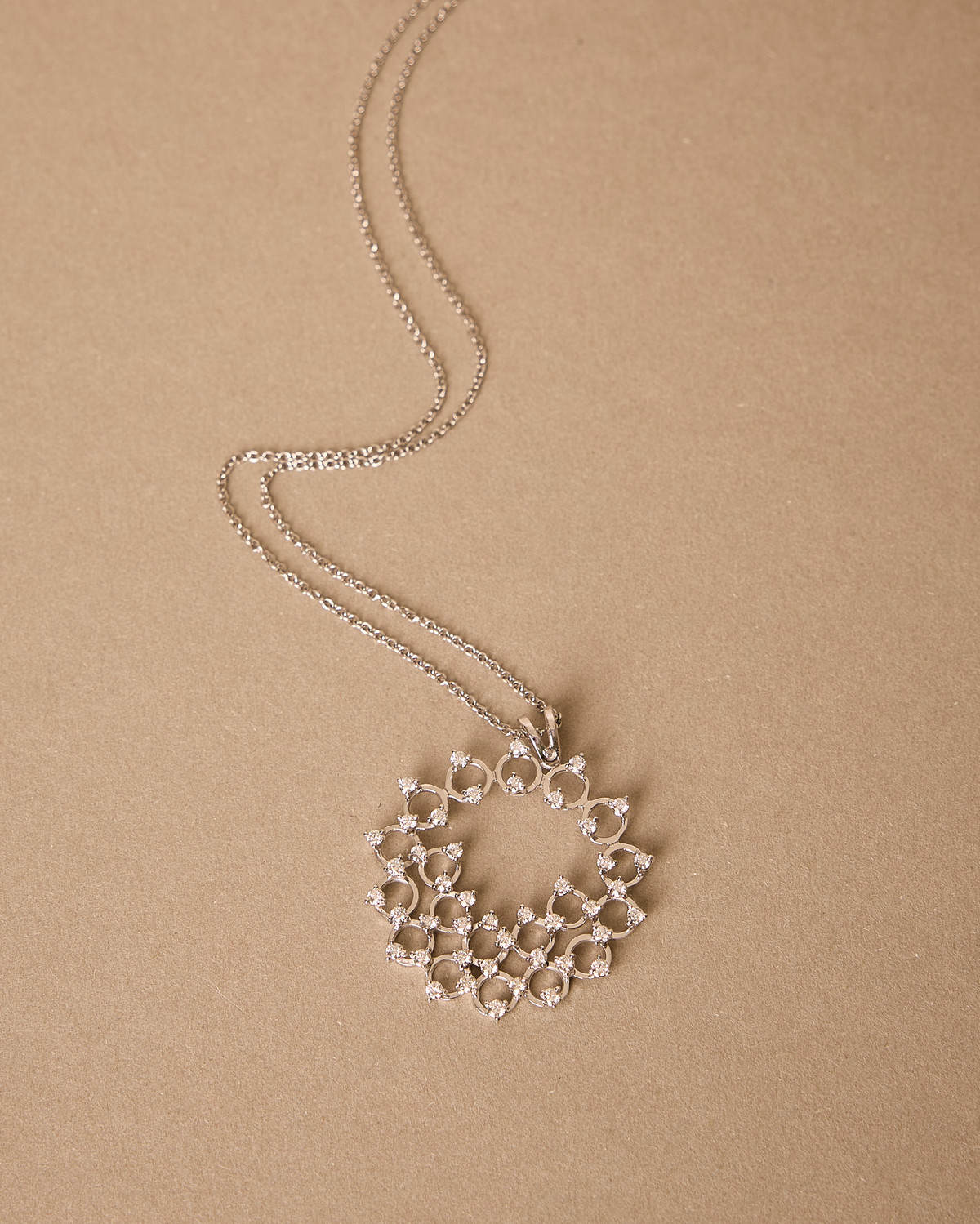 Luminous Petals Diamond Necklace view 3