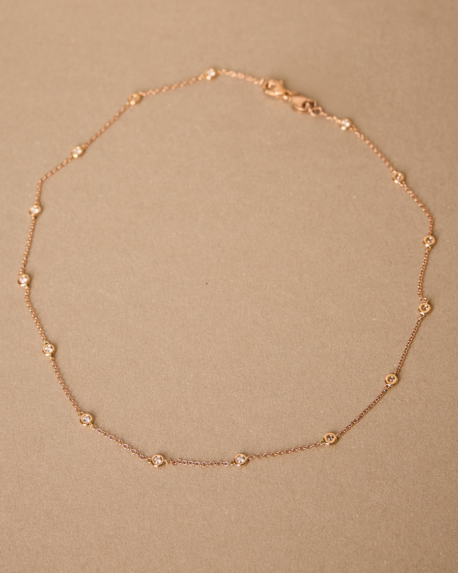 ​​​​​​​Rose Diamond Dewdrop Necklace