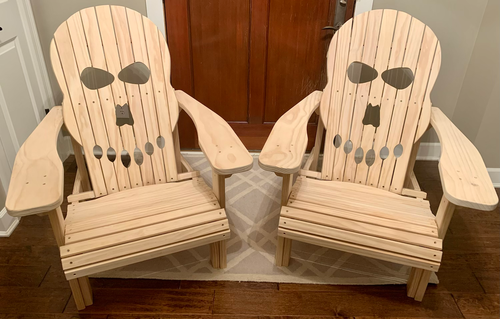 Classic Skull Adirondack Chair | DB Timberworks, LLC