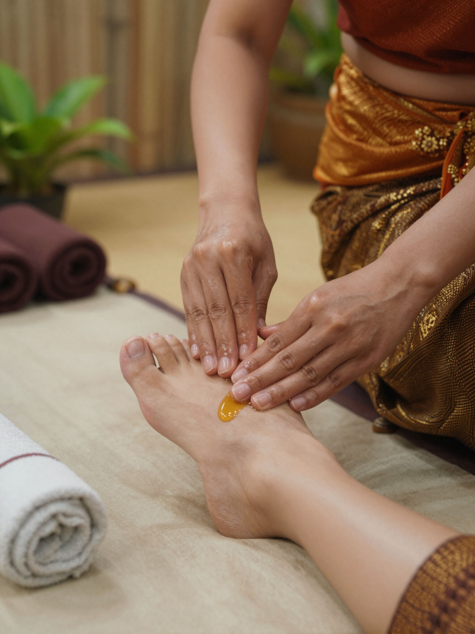 Thai foot massage