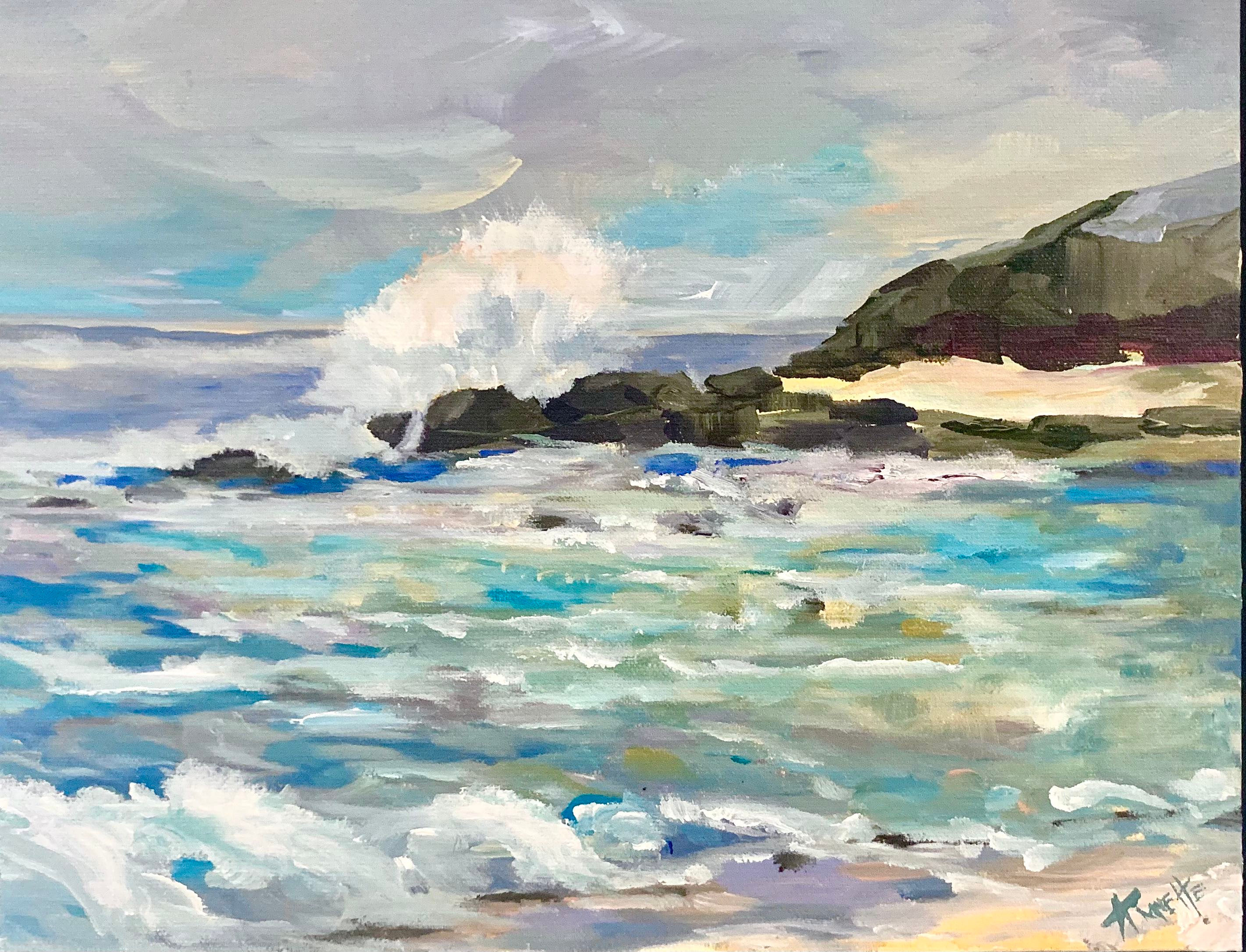 High Tide, Changing Sky on the Sonoma Coast—print