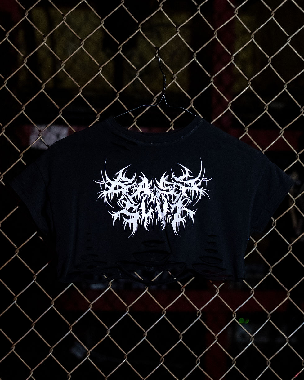 Thumbnail: BASS SLUT - Upcycled crop-top