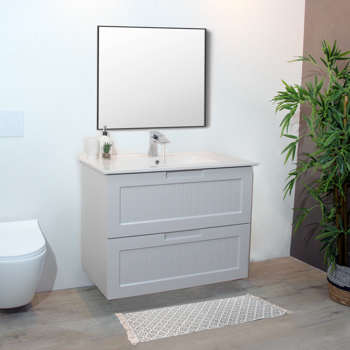 ארון אמבטיה -דגם שון עם כיור במגוון מידות