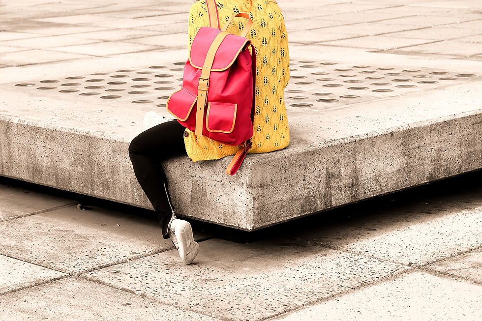 Pink Backpack Focus