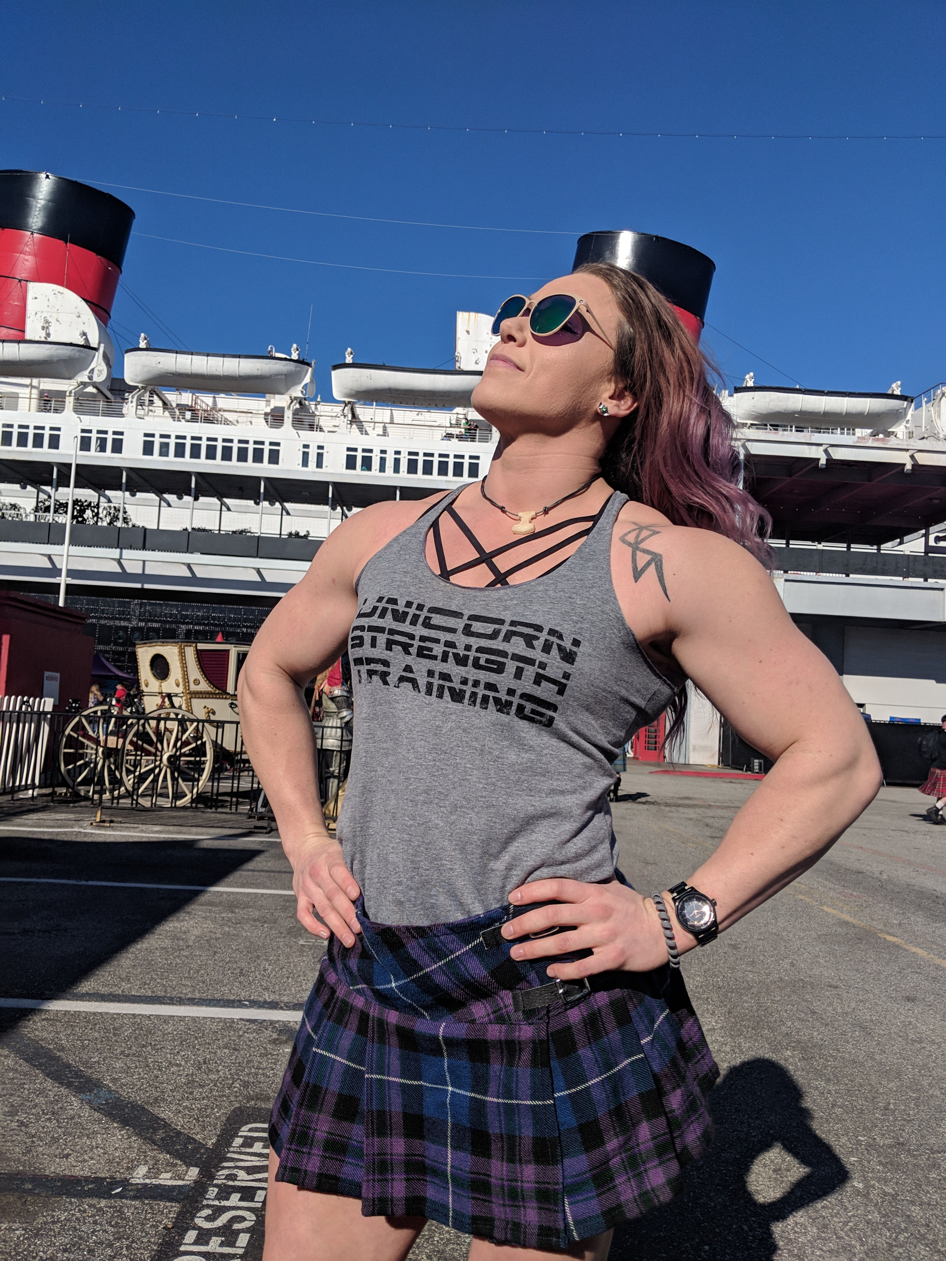 Stencil Tank, Women's