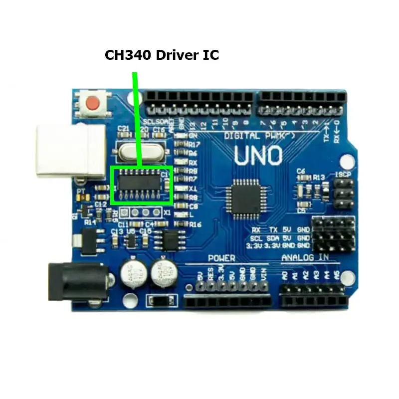 UNO SMD CH340 DRIVER IC