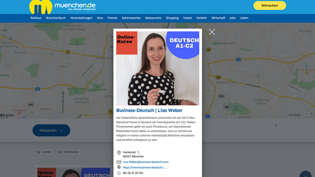 Munchen Halt Zamm Business Deutsch Im Offiziellen Stadtportal Muenchen De