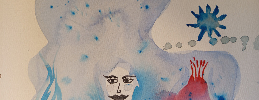 ציור בזוג - בהשראת ציור חתולים על שיער של טרי