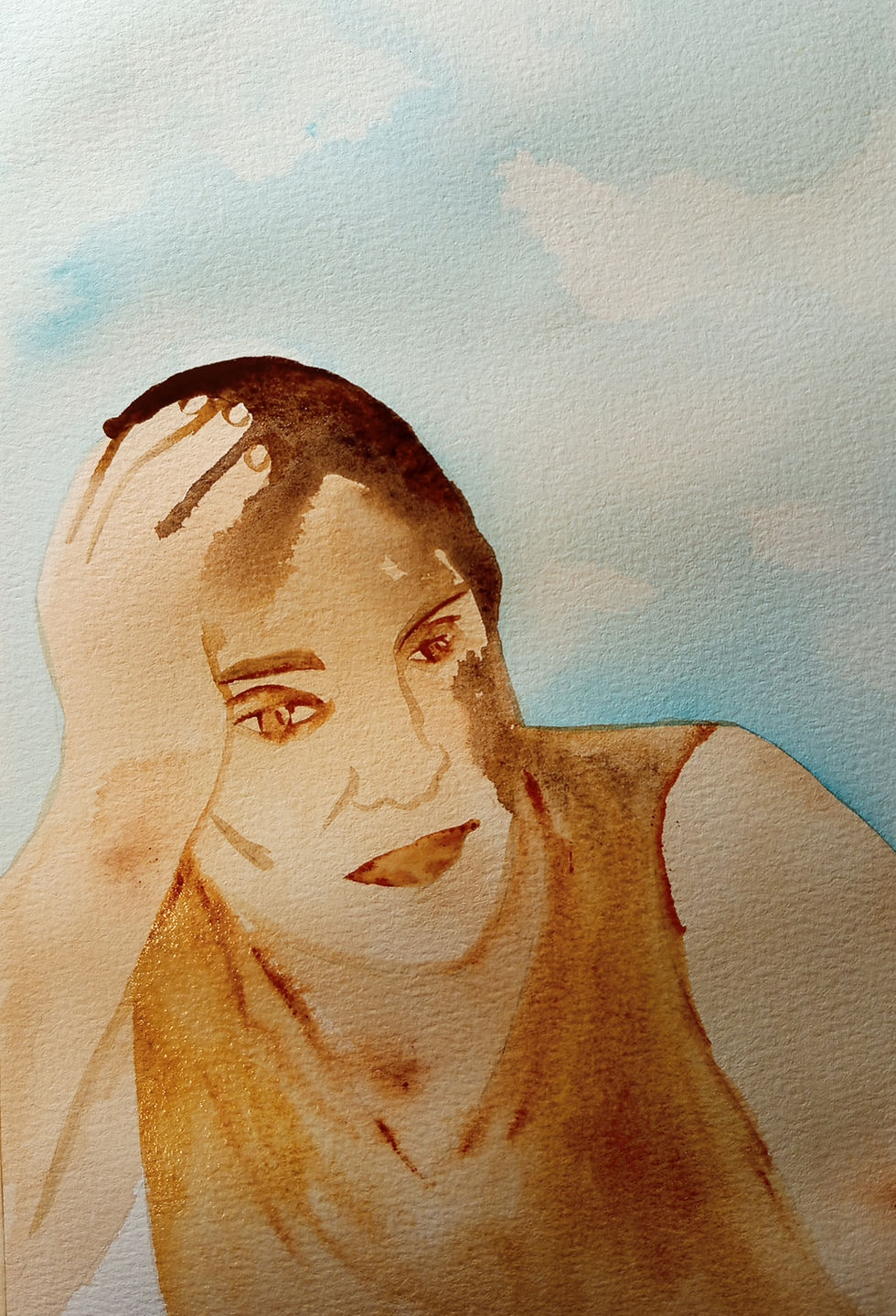 פורטרייט בצבעי מים