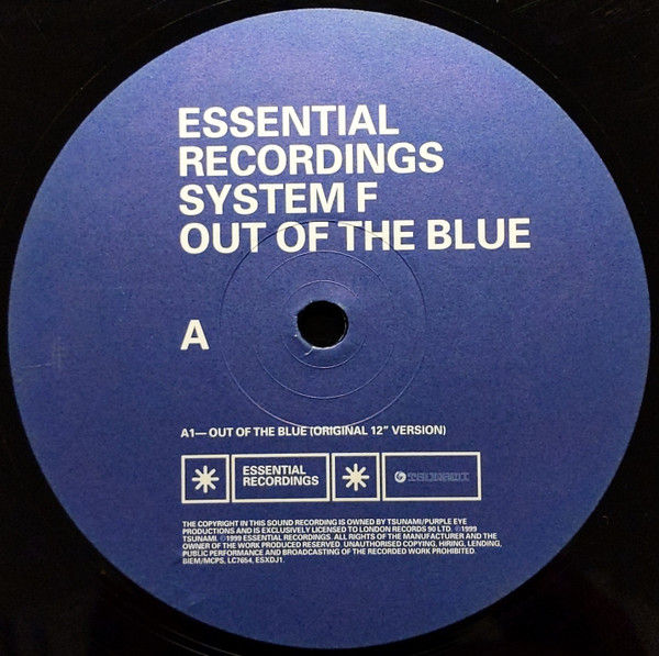 Thumbnail: System F - Out of the Blue (Original 12" version, Angelz Remix)