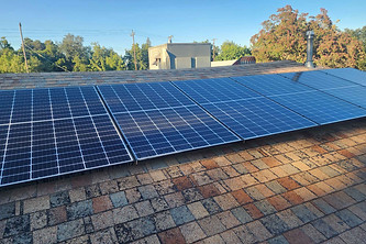Picture of a clean solar panel