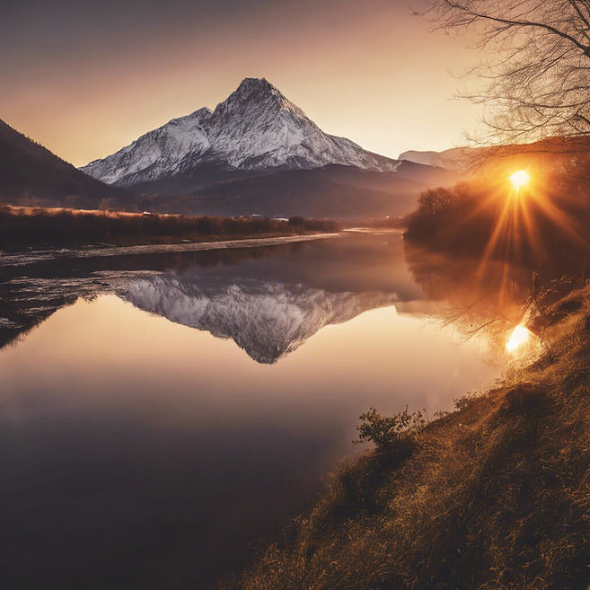 Sunrise with a mountain and river view (2).jpg