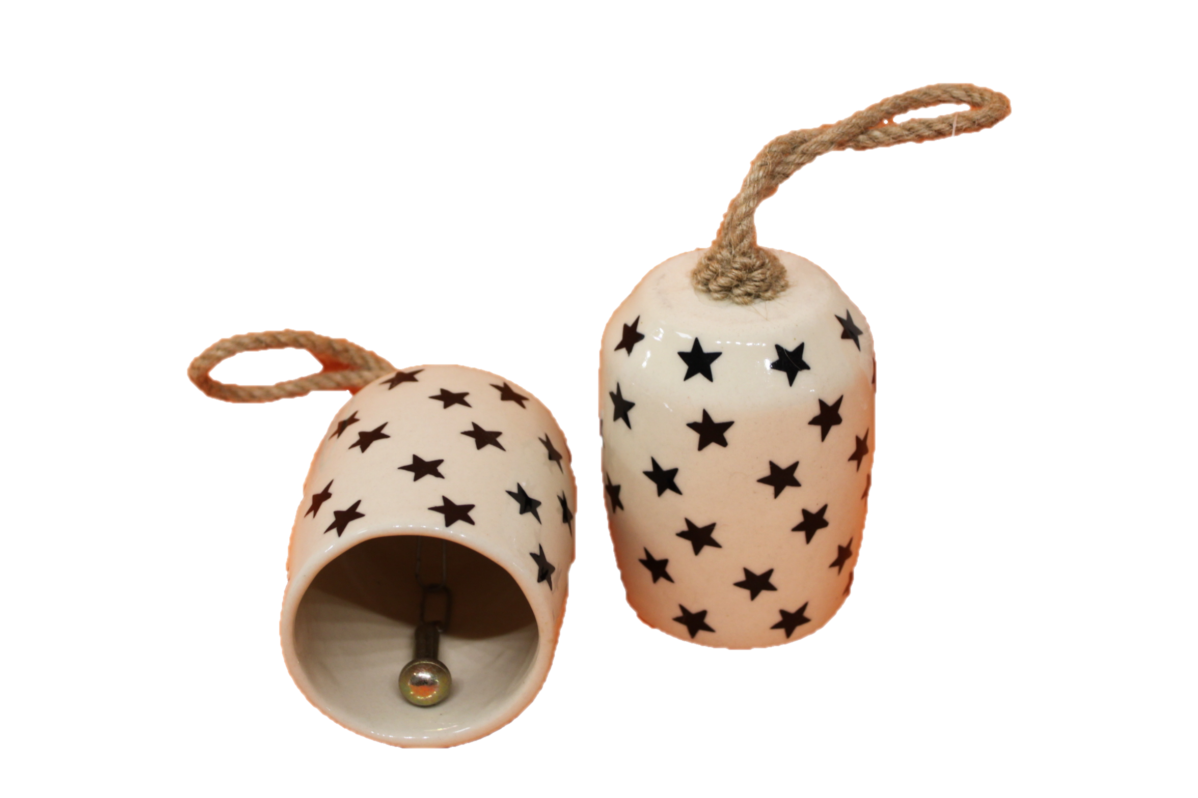 Cloche en porcelaine avec motifs