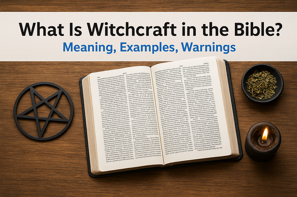 What Is Witchcraft in the Bible? Meaning, Examples, Warnings