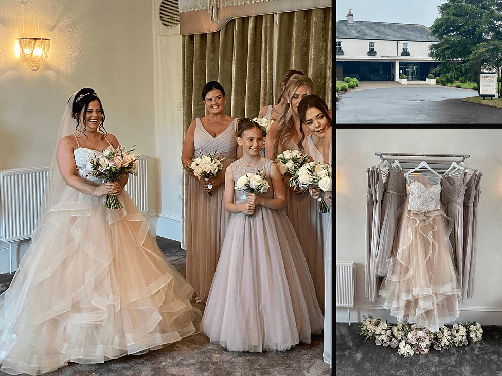 Lochside hotel wedding dressers by christine