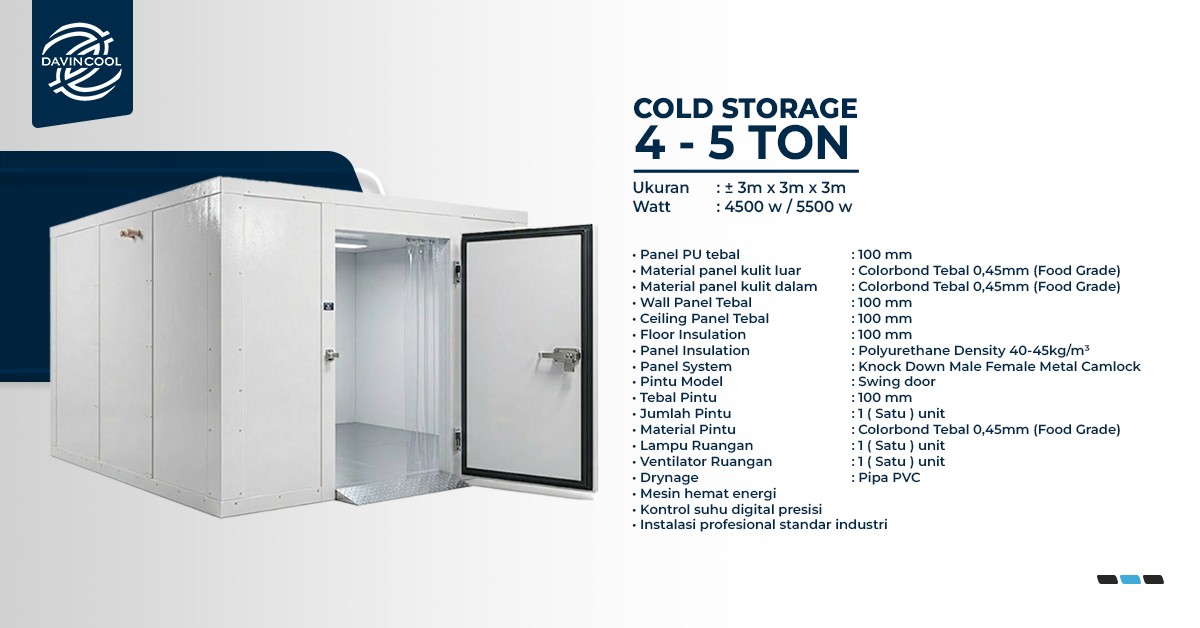 Cold Storage 4 - 5 Ton Bandung
