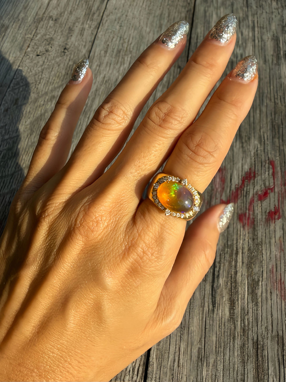 Thumbnail: Opan Diamond Ring in 18K Yellow Gold
