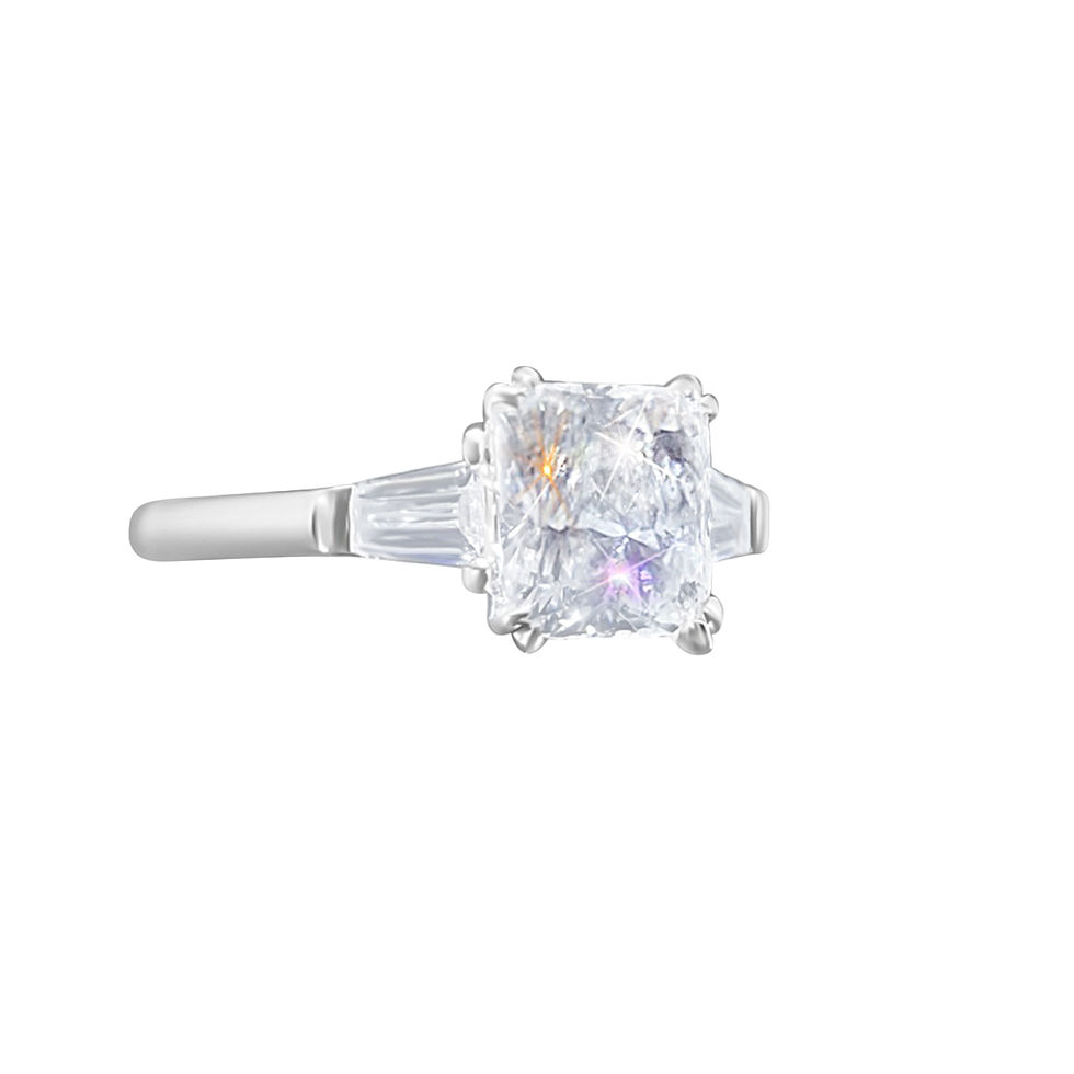 Thumbnail: Cushion Cut Diamond (1.0 cts D, GIA) Engagement Ring in 18K Gold