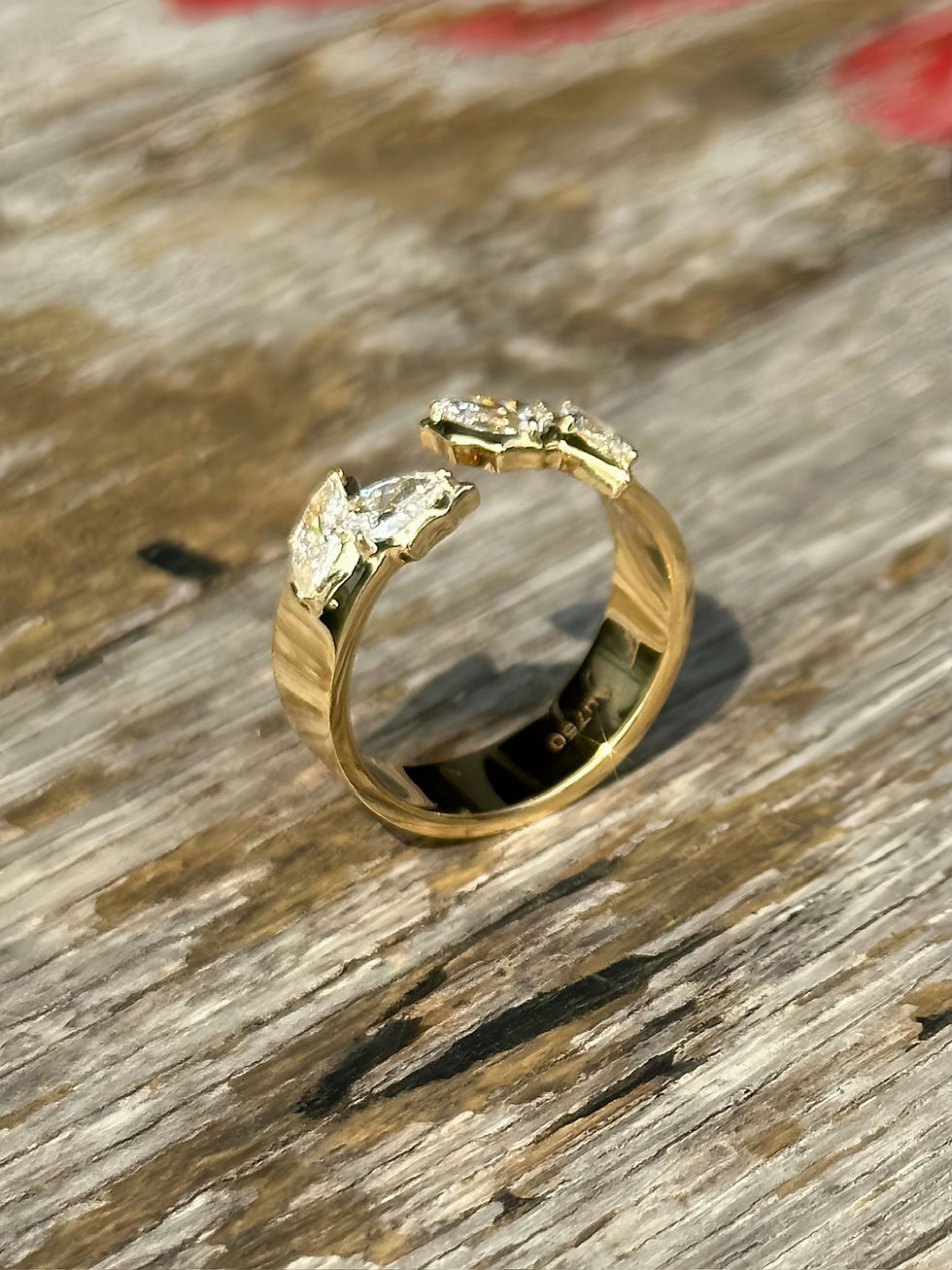 縮圖：Open Band Ring in 18K Gold