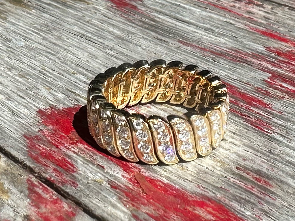 Thumbnail: Classic Pave Diamond Ring in 18K Gold