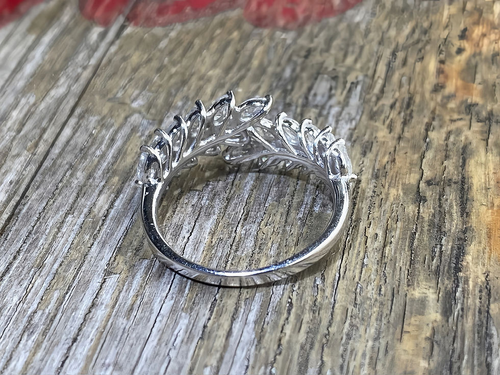 Thumbnail: Marquise Shaped Diamond Ring in 18K Gold