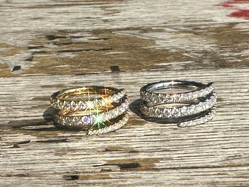 縮圖：Diamond Coil Ring in 18K Gold