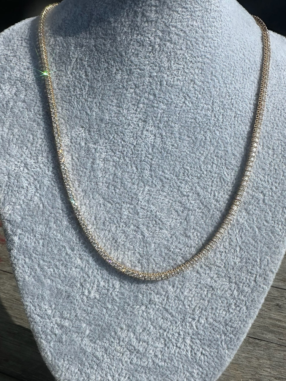 縮圖：Diamond Chocker in 18K Gold