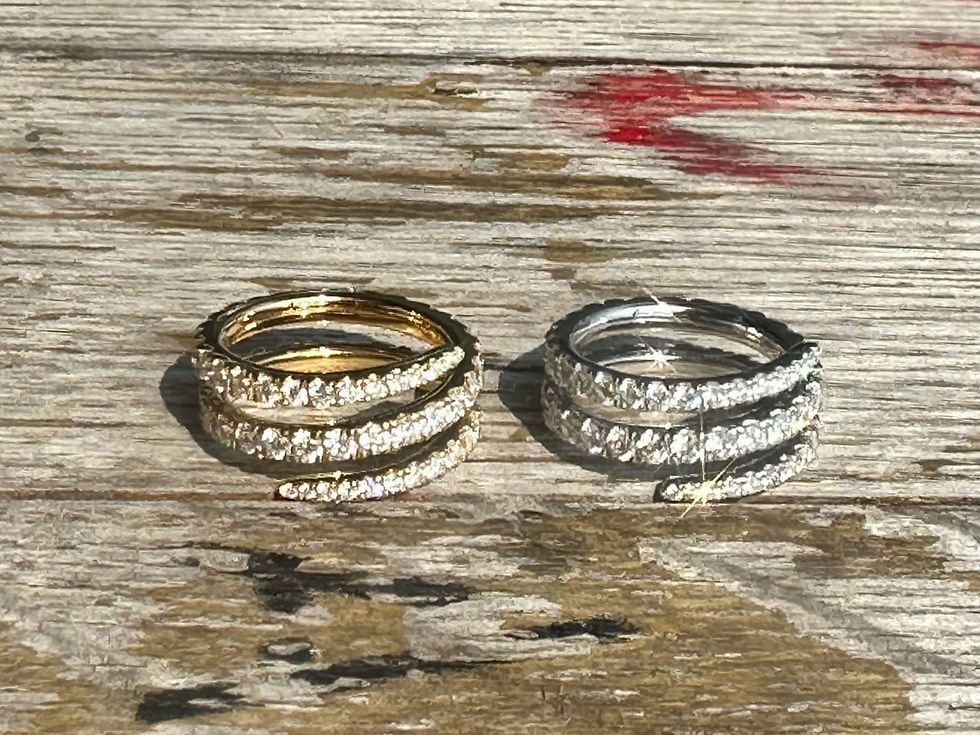 縮圖：Diamond Coil Ring in 18K Gold