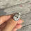 Thumbnail: 6ct Cushion Cut Button Back Diamond Ring in 18K Gold