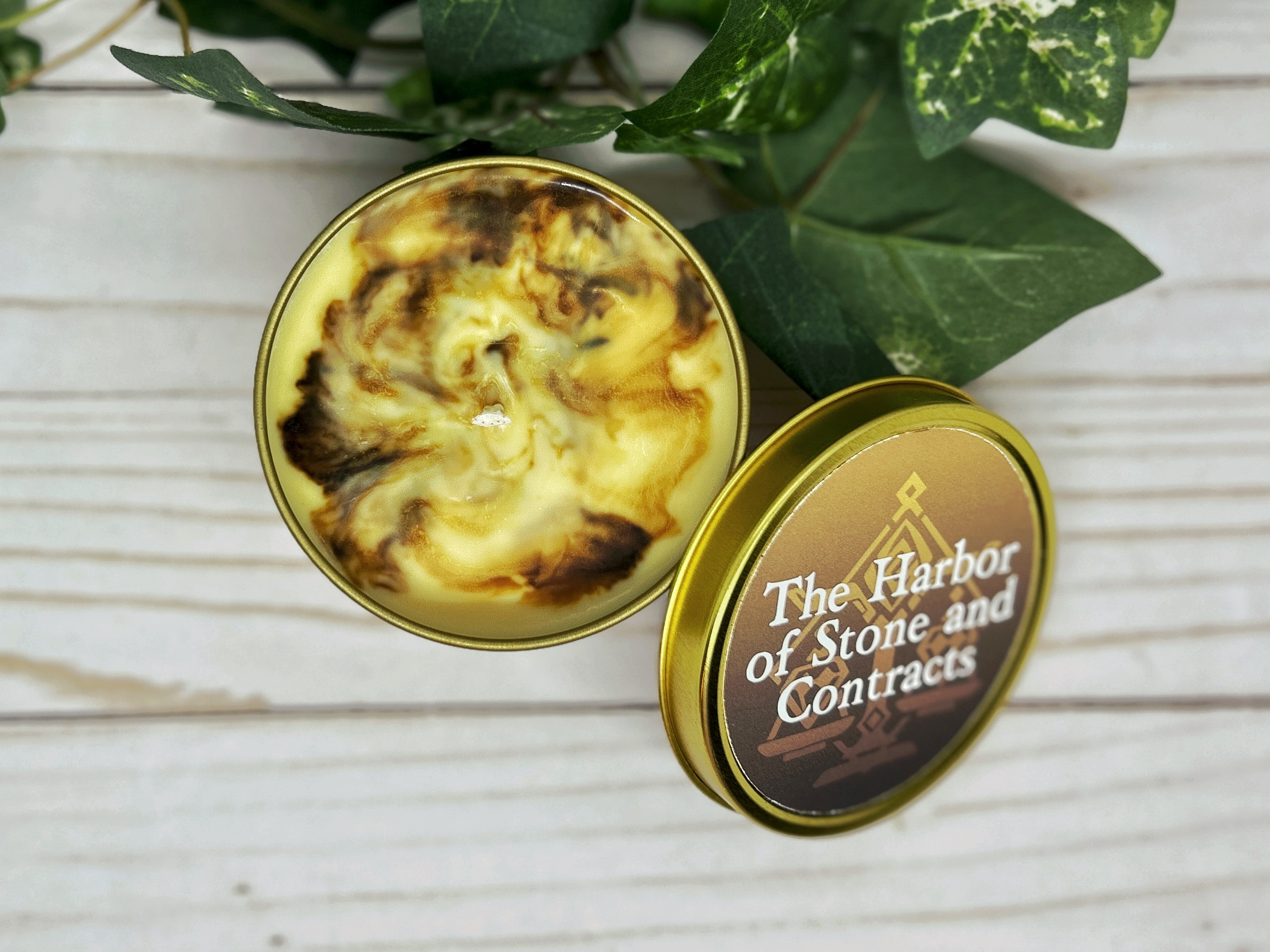 The Harbor of Stone and Contracts | Genshin Impact Inspired Candle