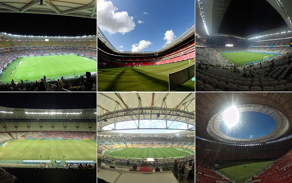 Estádios da Copa do Mundo com suspeita de irregularidades.