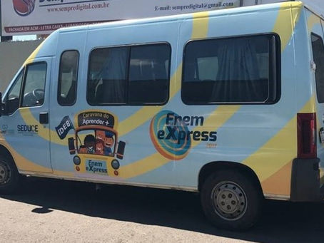 Projeto Enem Express leva aulas preparatórias para a prova em Goiás.