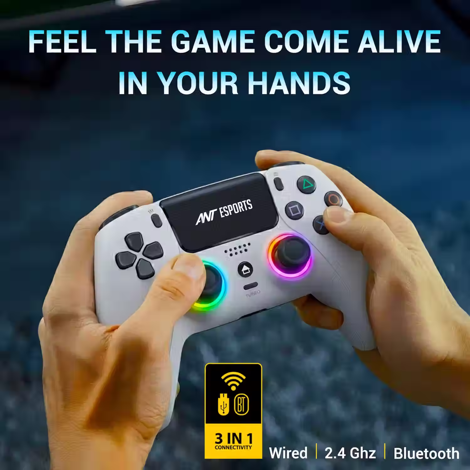 Ant Esports SUPRENOVA RGB 3-Mode Wireless Gaming Controller